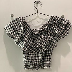 Checkered Crop Top